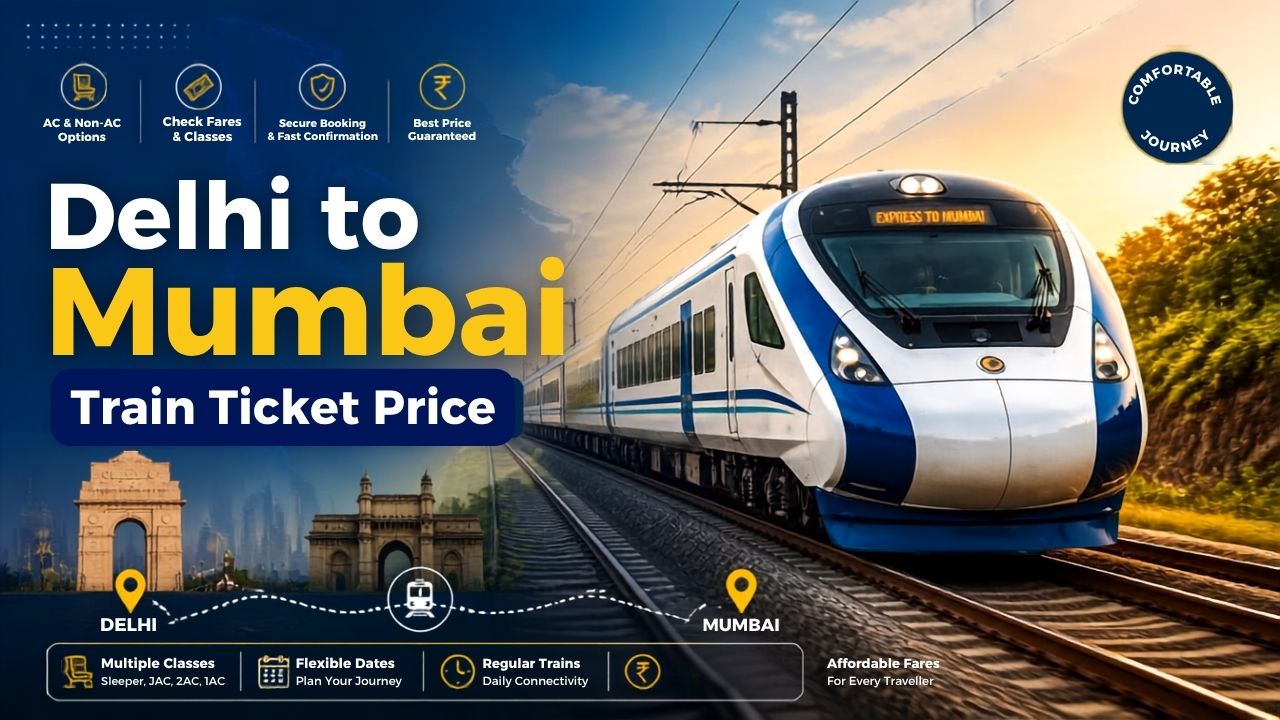 Delhi to Mumbai Train Ticket Price