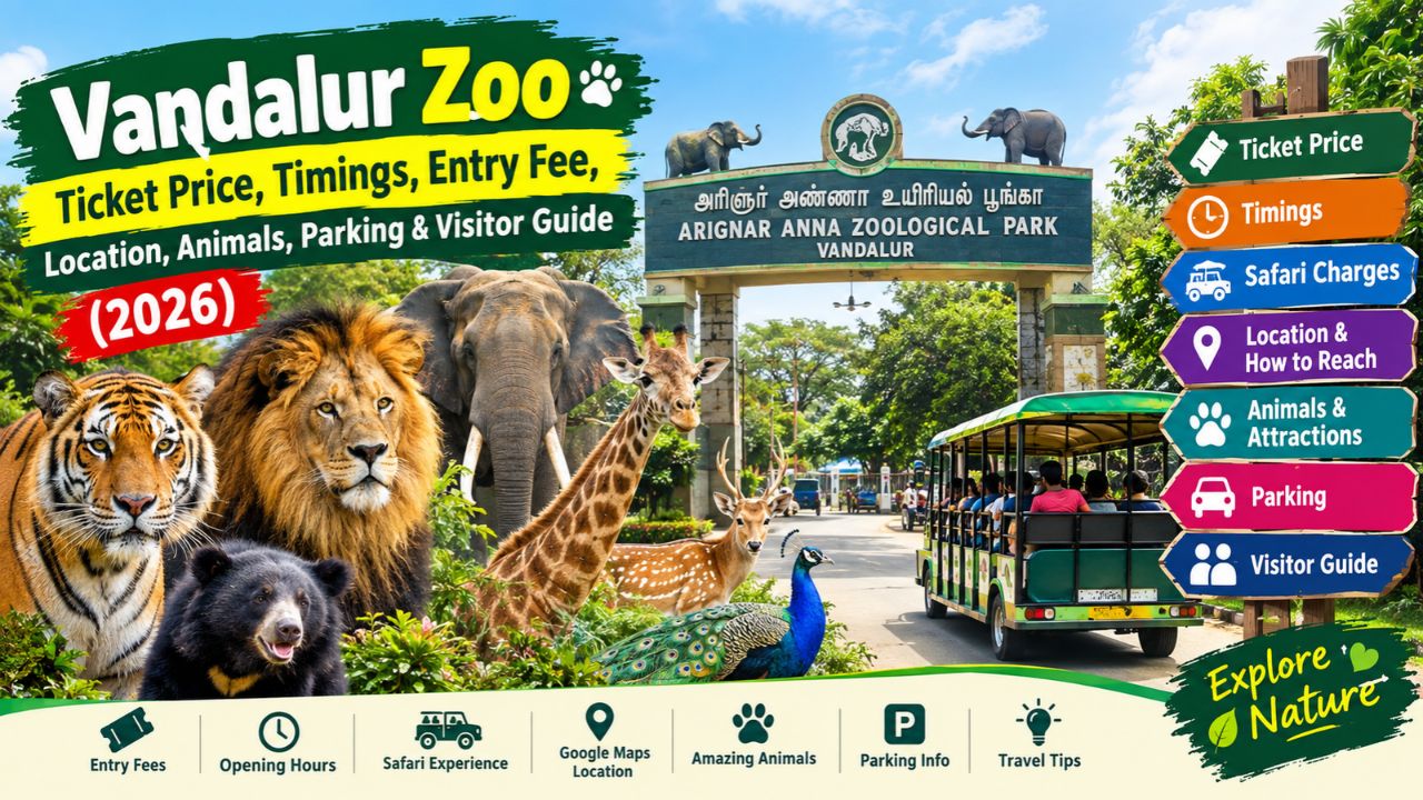 Vandalur Zoo Ticket Price